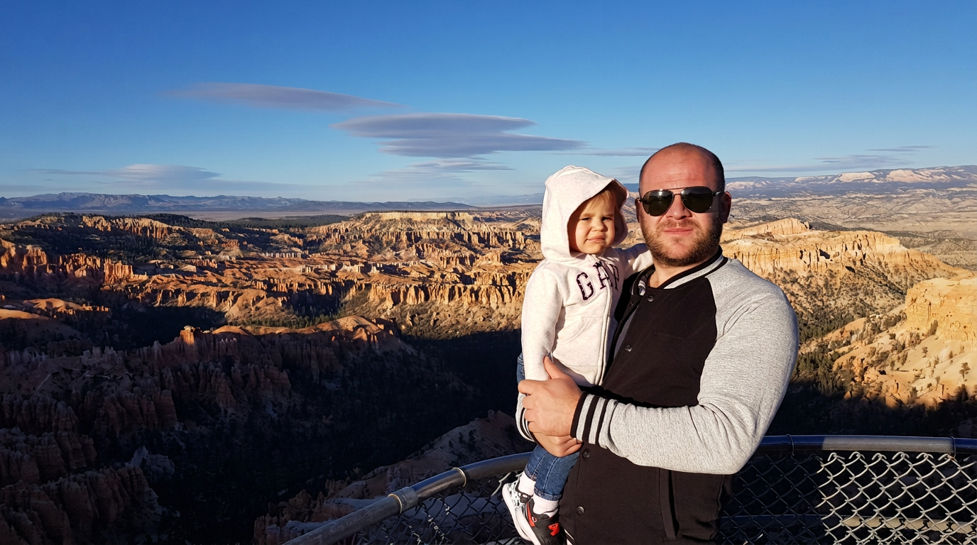 Andrey and family at Bryce Canyon